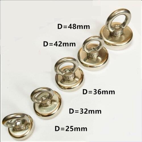 Salvage strong magnet deep sea round super magnet high strength neodymium magnet strong magnet rare earth permanent magnet