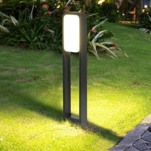 Thrisdar 20W Outdoor Garden Pillar Light Pathway Street Column Light Double-sided Illuminated Villa Patio Grass Post Light