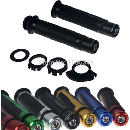 CNC Universal 7/8'' 22MM Motorcycle Handlebar Grips Handle CAPS Motorbike Handle bar Grip Street Racing For Yamaha Honda 7 color