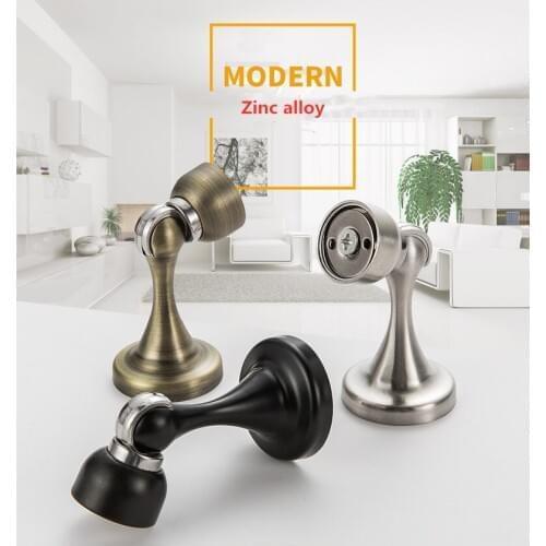 Non-perforated door suction zinc alloy door suction wall suction new bathroom crash buffer silent door stop