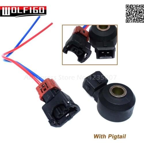 WOLFIGO New For Nissan MAXIMA V6 3.0L 1995-02 KNOCK SENSOR w/ or w/o Pigtail Connector 22060-30P00,2206056E11,213-1818, 5S2217
