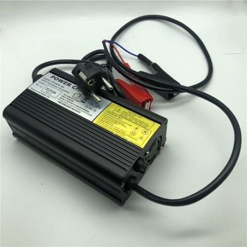 24V 10A Lifepo4 Battery Charger Output 29.2V 10A Datasheet Clip Head Input AC Voltage 100-240V Aluminum shell Safe Good Quality