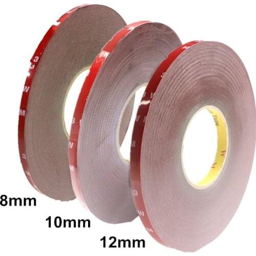 1 Roll 35m 3M Double Sided Adhesive Tape No Traces Sticker for LED strip Light Car Fixed Phone Tablet Fixed 8mm 10mm 12mm Width