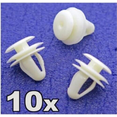 10x For Mitsubishi Interior Trim Clips- Door Card, Boot Lining & Pillar Trim Clips