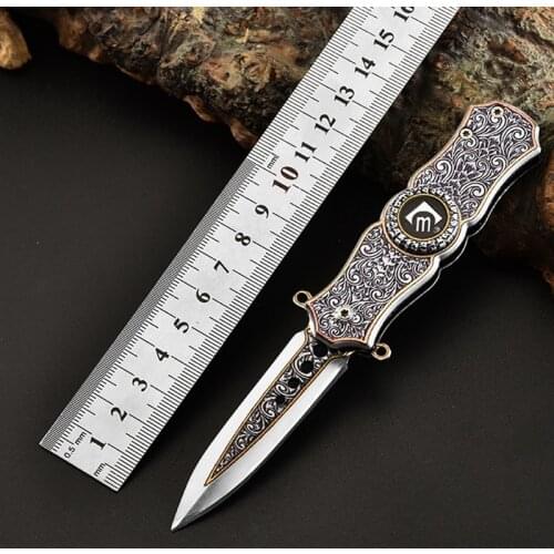 15CM Creative Fingertip Gyro Knife CM78 Self-defense Folding Knife Multifunctional Outdoor Knife Survival Tool