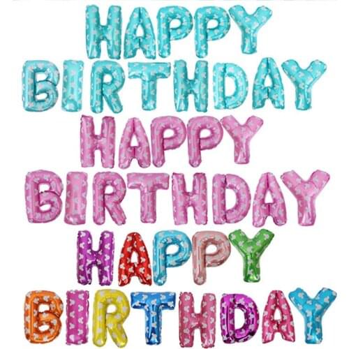 16 Inch Happy Birthday Foil Balloons Sets Golden Silver Blue Pink Multi Mickey Party Decoration Balloons Baby Letters Balloons