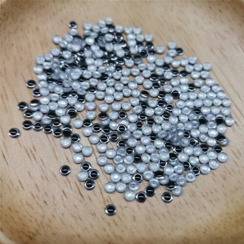3MM AA Nailhead Garment Black Rhinestones Hotfix Metal Studs Flatback Round Spikes 144Pcs Iron On Rhinstuds Diamond Crafts