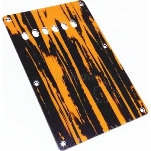 3Ply Pearl White Black Electric Guitar Back Plate Tremolo Trem Cavity Cover For ST Style Parts Replacement