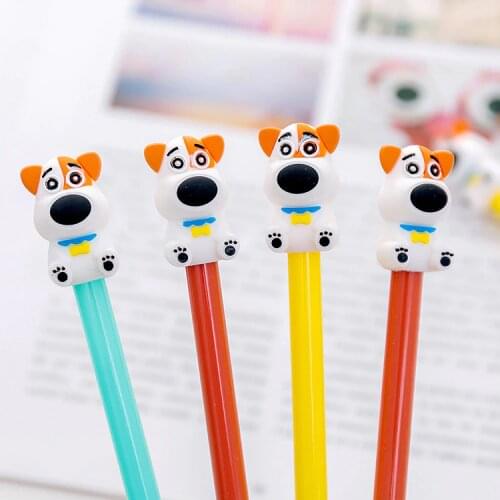 40pc/lot !Cartoon pet dog animal Gel ink pen/creative cartoon student office fountain water pen / signature pen