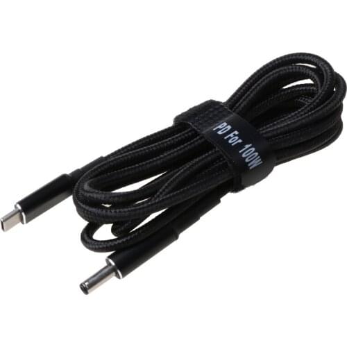 5A PD Fast Charging Cable Type-c to DC Adapter 2.5x0.7/5.5x2.1/5.5x2.5/6.0x3.7/7.4x5.0/4.0x1.35 for Dell/H-P E56B