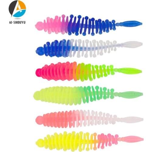 AI-SHOUYU 10pcs Fishing Lure Soft Bait 55mm 10.2 g Impact Swimbait Wobblers Carp Fishing Soft Lures Silicone Artificial Lure