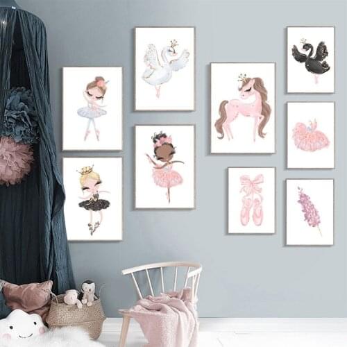 5D Diamond Painting Full Square Ballet Princess Unicorn Swan Diamond Embroidery Cross Stitch Kits Diamond Mosaic Home Decor