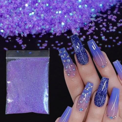 10g Candy Color Nail Art Glitter Powder Gradient Dust For Manicure Nail Decorations Sugar Glitter Sequin Nail Design Accessories