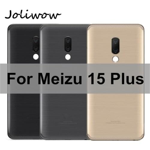 For Meizu 15 Plus Back Battery Cover Rear Housing Door + Camera Frame Glass Lens + Flash for For Meizu 15 Plus