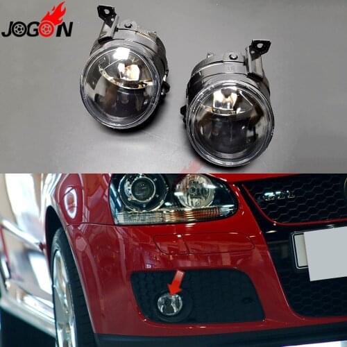 For VW Golf 5 GTI 2003-2008 Jetta MK5 V Tiguan Rabbit Caddy Halogen H11 Front Fog Light Convex Lens Driving Lamp Assembly