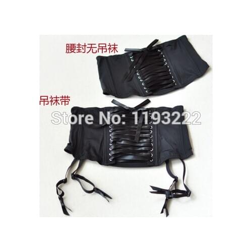 European Women Sexy Semi-sheer Lace Cross Tied Ribbon Bow Bandage Harness Stocking Garter Belt Suspender Straps