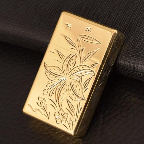 Zorro Kerosene Lighter Five-Sided Knife Carving Craft Personalized Custom Pattern Creative Retro Gasoline DIY Machine