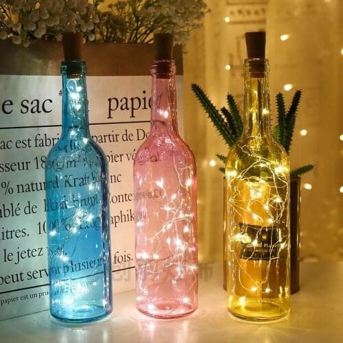 Battery Powered Cork Wine Bottle Light 1m/2m DIY LED String Light Bar Light Birthday Party Strip Fairy Light Wedding Decoration