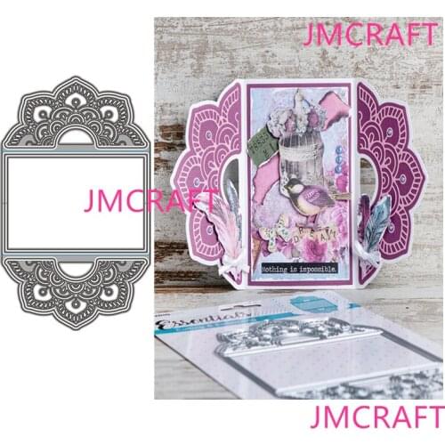 JMCRAFT 2021 New Lace Greeting Card #8 Metal Cutting Dies 3D DIY Scrapbook Handmade Paper Craft Metal Steel Template Dies