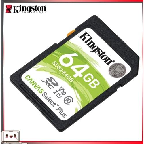 Kingston Original Carato De Memória 64 GB SD Memory Card Class 10 SDXC Storage Card Schede Memoria SD for Sony Nikon Camera