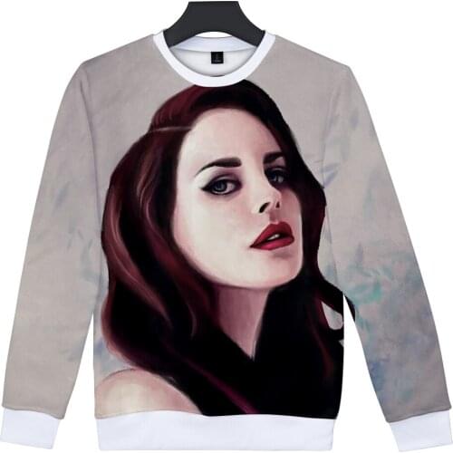 Aikooki Hot Sale Lana Del Rey Pertty Sweatshirt Men/Women Fashion Casual Hip Hop Capless Hoodies Print Lana Del Rey Streetwear