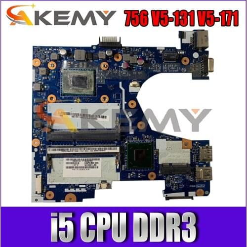 For ACER Aspire One 756 V5-131 V5-171 Laptop Motherboard Q1VZC LA-8941P Main Board With Intel i5 CPU DDR3 100% Fully Tested