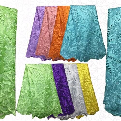 Nobleness 2021 African Lace Fabric Cotton Embroidery Hot Drilling France Net Fabrics Jacquard For Dress 1612A9