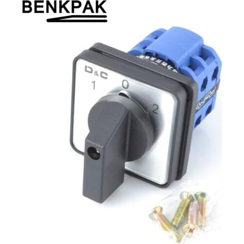 Rotary switch 2 postion 660V 20A 2 pole universal switch