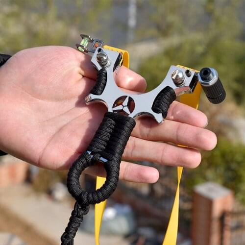 Professional Powerful Hunting and Shooting Metal Slingshot Laser Precision Aiming and Shooting Toy Slingshots Catapult