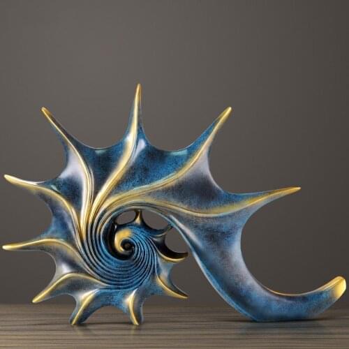 Modern Resin Conch Crafts Ornaments Model Room Coffee Shop Figurines Decoration Home Livingroom Statue Furnishings Accessories