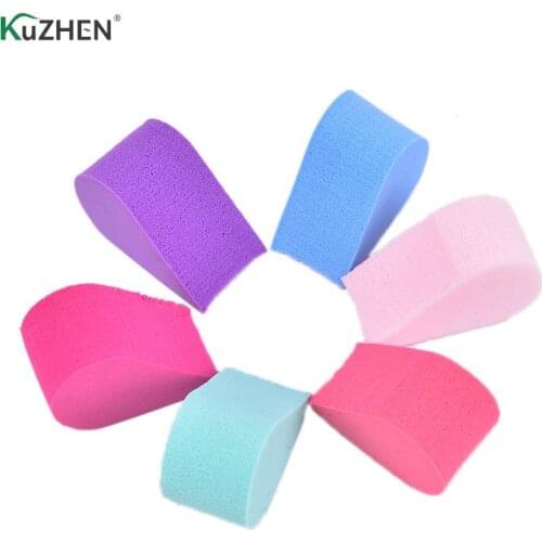 8pcs Makeup Sponge Triangle Shaped Candy Color Soft Magic Face Cleaning Cosmetic Puff Cleansing Wash Face Makeup 2 Styles