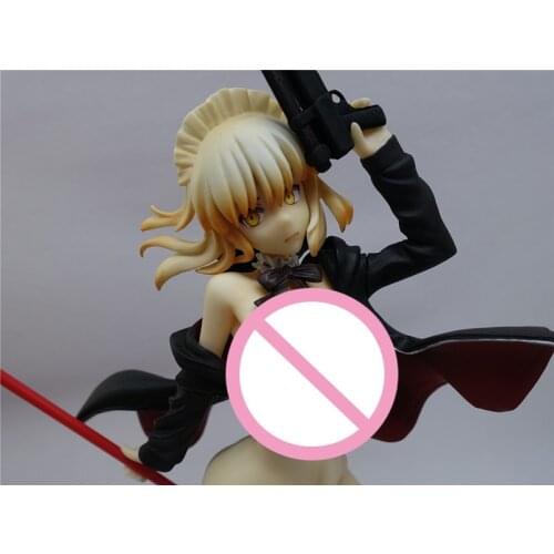 Fate/Grand Order saber figure with gun 1/6 naked anime figure sexy anime girl figure