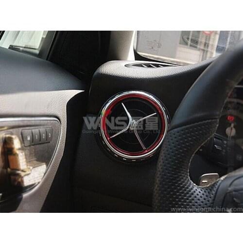For Mercedes Benz GLA CLA Class Interior Mouldings Air Condition Vent Outlet Decorative Trim Cover Car Styling Accessories