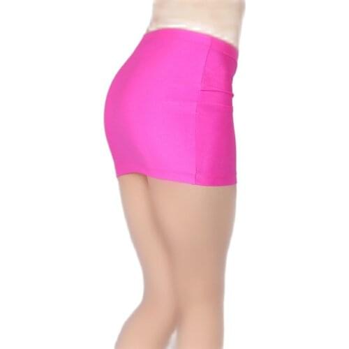 Women Sexy Pink Purple Lycra Mini Skirts Jupe Femme Pencil Skirt Erotic Club Sexy costumes Package Hip Tight Skirts