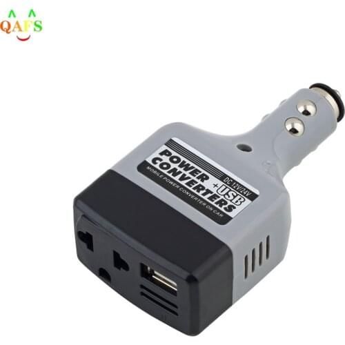 DC 12V/24V to AC 220V Charger Power+USB TS Car Mobile Phone Charger Auto Adapter charging Car charger for iphone Huawei Sumsang