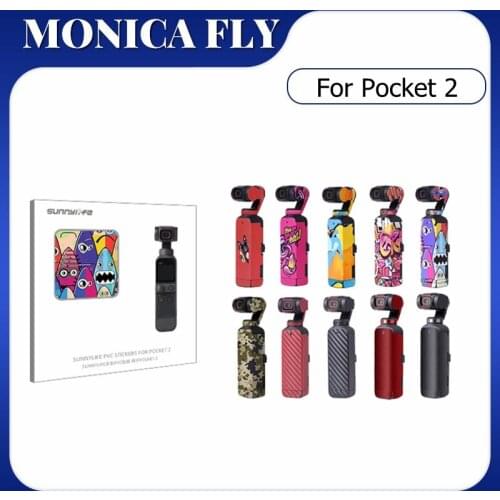 Osmo Pocket 2 PVC Stickers Protective Skin Film Scratch-proof Decals Accessories for DJI OSMO Pocket 2 Handheld Gimbal Camera