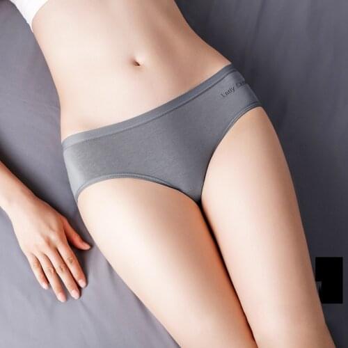 Womens Sexy Beathable Cotton Panties Woman Comfort Seamless Intimates Briefs Female Solid Color Low Waist Panty Lady Underwear