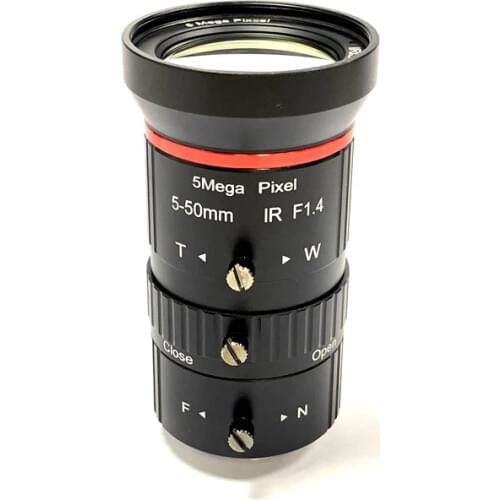 10x zoom 5-50mm HD 5 million manual aperture CS network camera face recognition surveillance lens