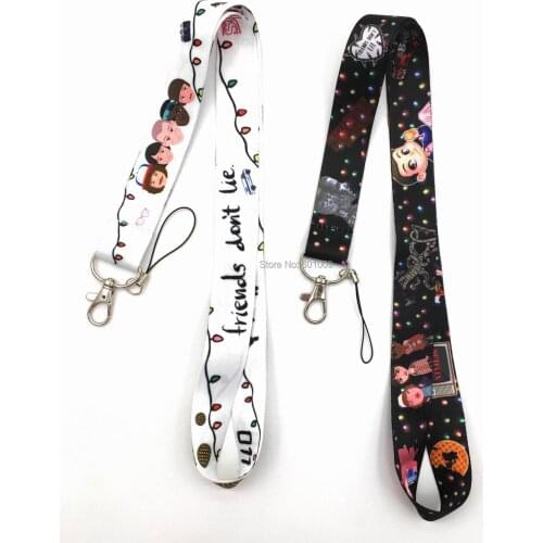 20/Lot 2 Styles Will Mike Joyce Jonathan Hopper Lanyard Key Card ID Neck Straps Party Gifts Retail W