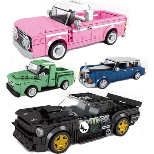2021 new Speed Champions Racing Car Model Building Blocks Bricks Classic Rally Super Racers City Vehicle f1 Sports technique