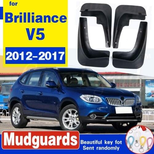 Molded Mud Flaps For brilliance V5 2012-2017 2015 2016 Mudflaps Splash Guards Mud Flap Front Rear Mudguards Fender