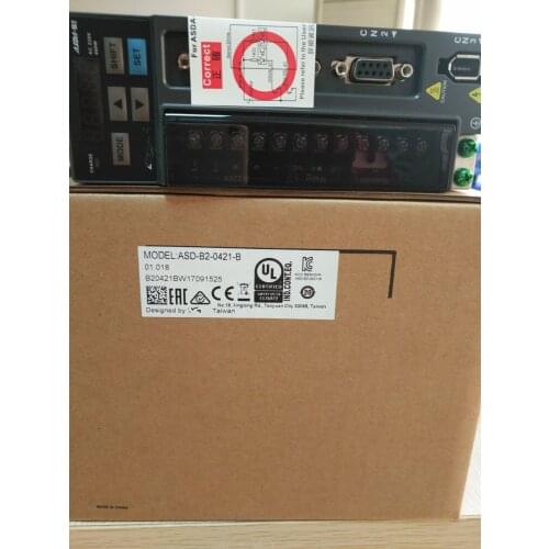 ASD-B2-0421-B ASDA-B2 AC servo Drive 220V 400W 2.6A New inbox