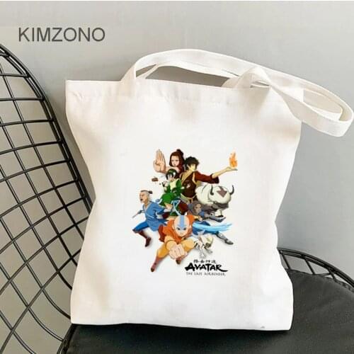 Avatar the Last Airbender shopping bag jute bag canvas cotton tote handbag bolsas de tela bag string fabric jute sac cabas grab