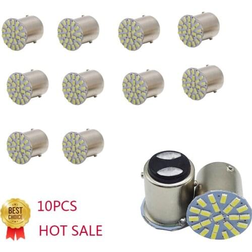 CENREE 10PCS Classy Autos 1156 White Car LED Light Headlight Tail Stop Brake Bulb Signal Lamps