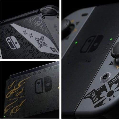 For Nintend Switch Joycon Console Replacement Shell Limited Monster Hunter RISE Housing Case Charging base TV dock Case Cover