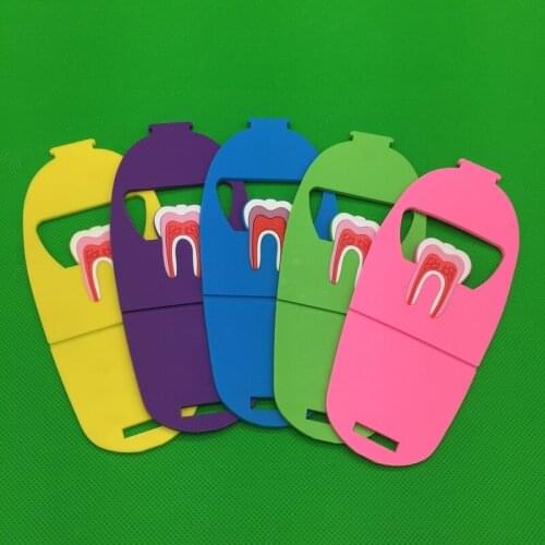 5pcs Dentist Gift Cute Dental Card Holder Colorful Rubber Teeth Molar Shape Phone Card Name Storage Dsiaply Stand For Clinic