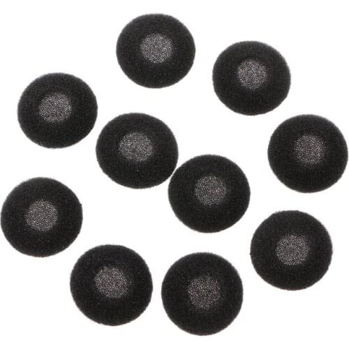K5DB 30Pcs 15mm Soft Sponge Earphone Earbud Pad Covers Replacement For MP3 MP4 Mobile Phone