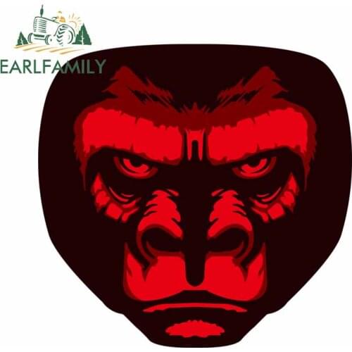 EARLFAMILY 13cm x 12.6cm for Gorilla Personality Creative Stickers Motorcycle Car Sticker Waterproof Body for Car Decals