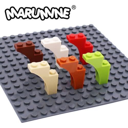 MARUMINE 50PCS 1x3x3 MOC Brick Arch Branch Ladder Assembles Particles Building Blocks Compatible with 13965 Bricks