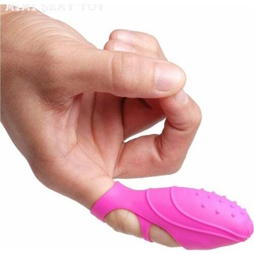 Finger Sleeve Vibrator G Spot Massage Clit Stimulate Female Masturbator Sex Toys For Women Lesbian Orgasm Adult Products